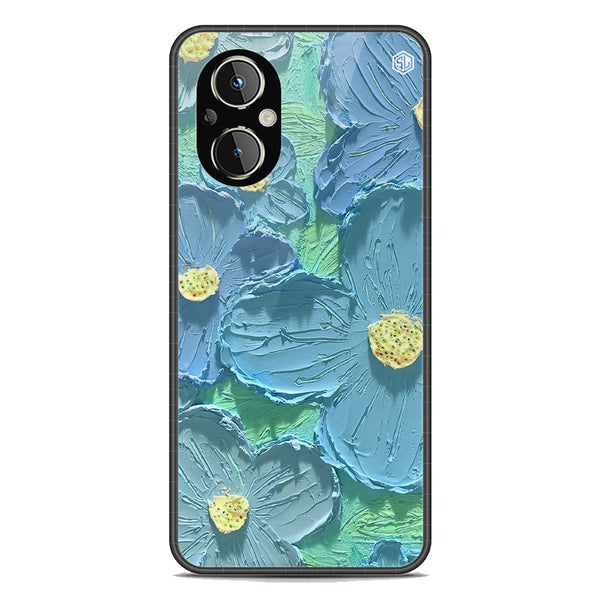 Floral Series Soft Phone Case - Premium Glass Case - Design 1 - Oppo Reno7 Z 5G