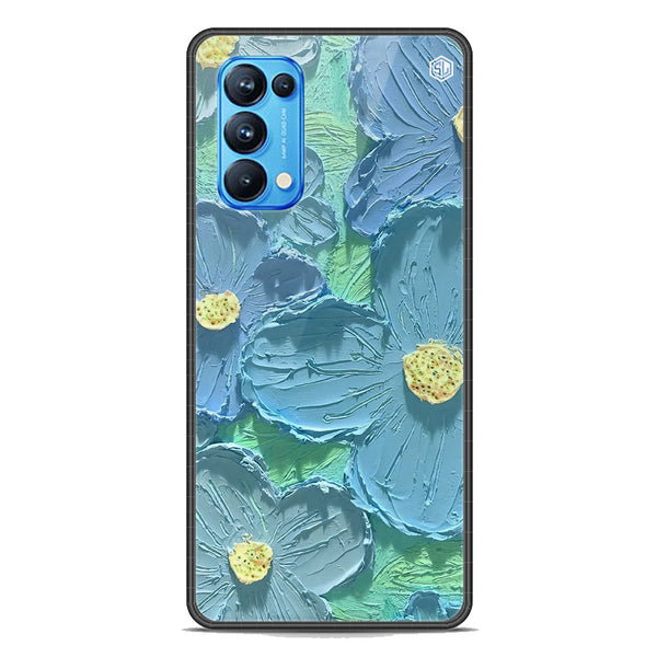 Floral Series Soft Phone Case - Premium Glass Case - Design 1 - Oppo Reno 5 Pro 5G