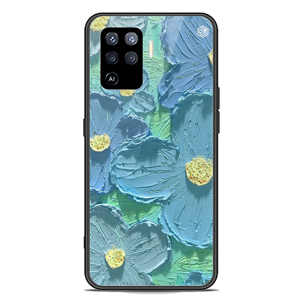 Floral Series Soft Phone Case - Premium Glass Case - Design 1 - Oppo F19 Pro