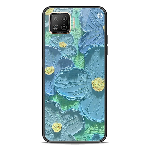 Floral Series Soft Phone Case - Premium Glass Case - Design 1 - Oppo F17 Pro