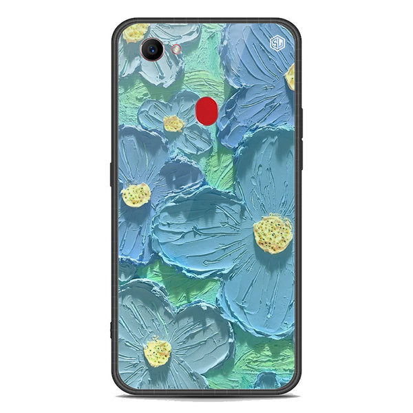 Floral Series Soft Phone Case - Premium Glass Case - Design 1 - Oppo F7