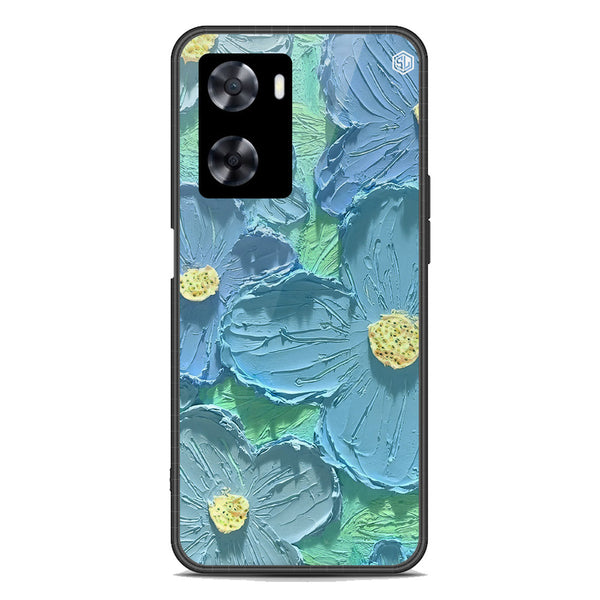 Floral Series Soft Phone Case - Premium Glass Case - Design 1 - Oppo A77s