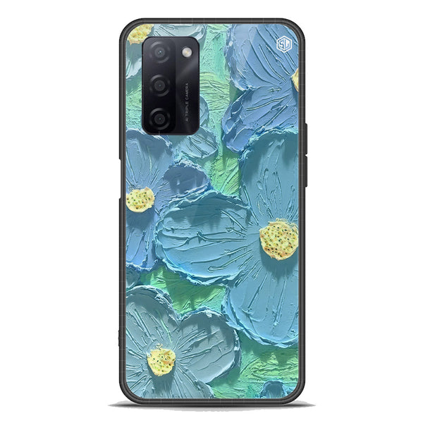 Floral Series Soft Phone Case - Premium Glass Case - Design 1 - Oppo A55 5G