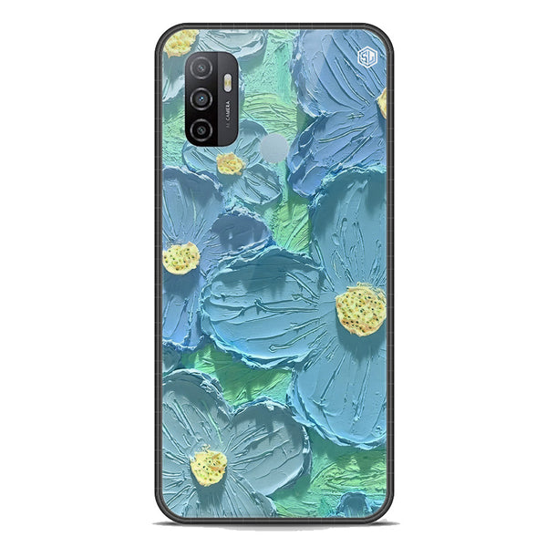 Floral Series Soft Phone Case - Premium Glass Case - Design 1 - Oppo A53