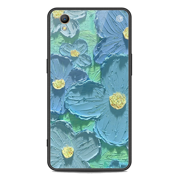 Floral Series Soft Phone Case - Premium Glass Case - Design 1 - Oppo A37