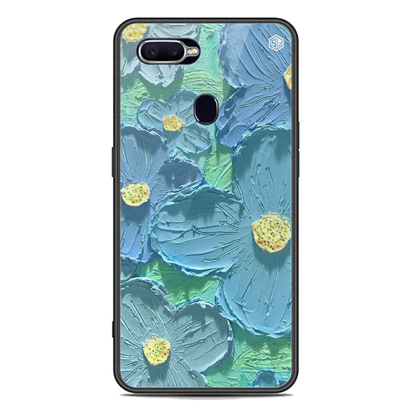 Floral Series Soft Phone Case - Premium Glass Case - Design 1 - Oppo A7x