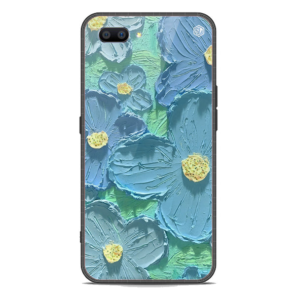 Floral Series Soft Phone Case - Premium Glass Case - Design 1 - Oppo A3s