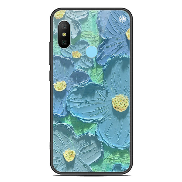 Floral Series Soft Phone Case - Premium Glass Case - Design 1 - Xiaomi Redmi Note 6