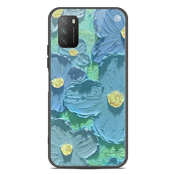 Floral Series Soft Phone Case - Premium Glass Case - Design 1 - Xiaomi Poco M3