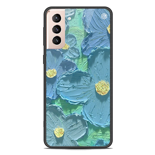 Floral Series Soft Phone Case - Premium Glass Case - Design 1 - Samsung Galaxy S21 Plus 5G