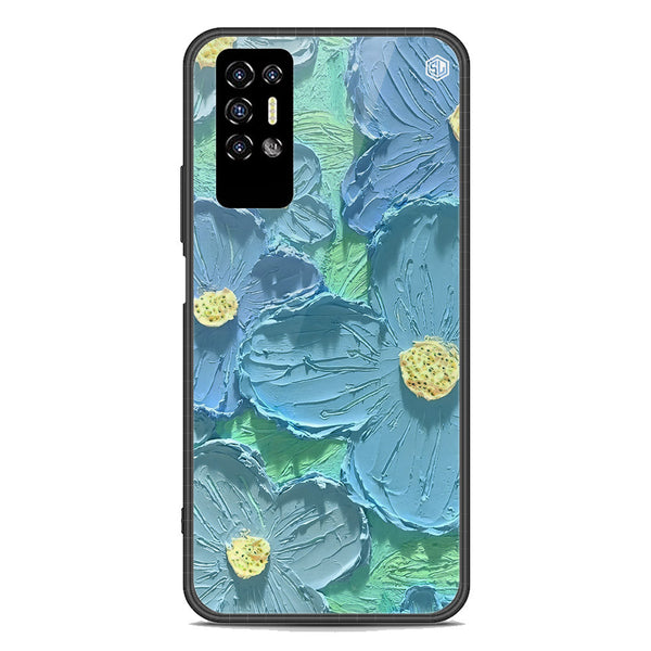 Floral Series Soft Phone Case - Premium Glass Case - Design 1 - Tecno Pova 2