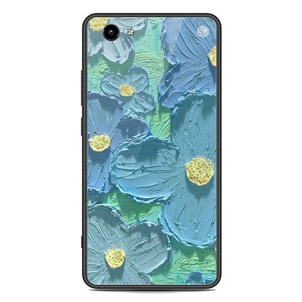 Floral Series Soft Phone Case - Premium Glass Case - Design 1 - Vivo Y71