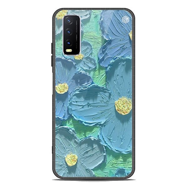 Floral Series Soft Phone Case - Premium Glass Case - Design 1 - Vivo Y20i