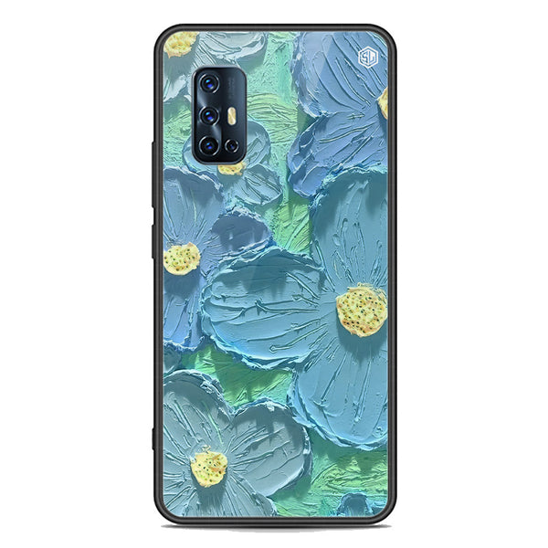 Floral Series Soft Phone Case - Premium Glass Case - Design 1 - Vivo Y9s