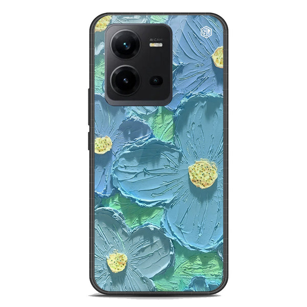 Floral Series Soft Phone Case - Premium Glass Case - Design 1 - Vivo V25 5G