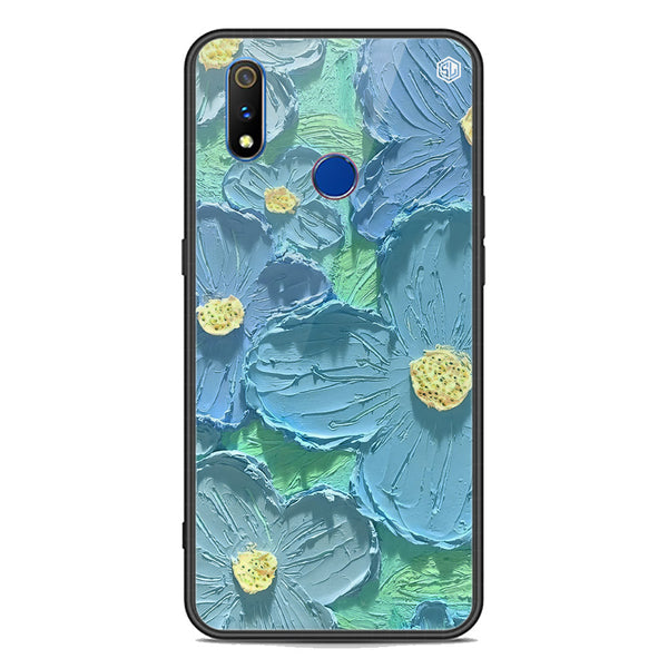 Floral Series Soft Phone Case - Premium Glass Case - Design 1 - Realme 3