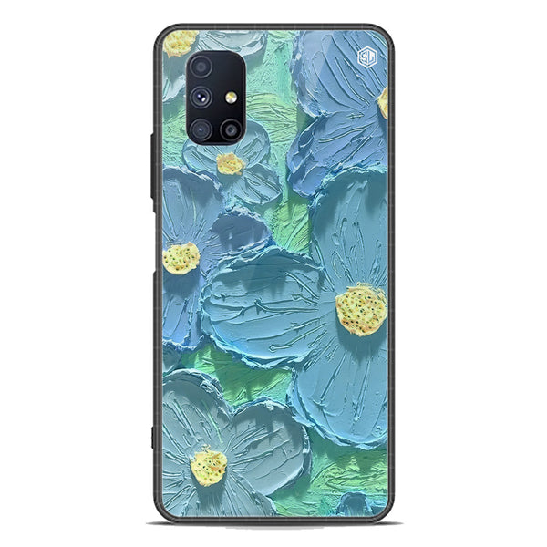 Floral Series Soft Phone Case - Premium Glass Case - Design 1 - Samsung Galaxy M51