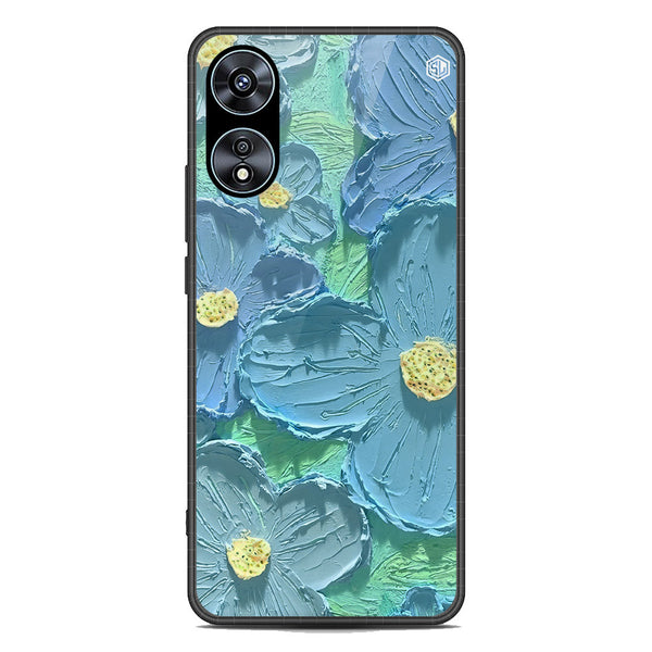 Floral Series Soft Phone Case - Premium Glass Case - Design 1 - Oppo A78 4G