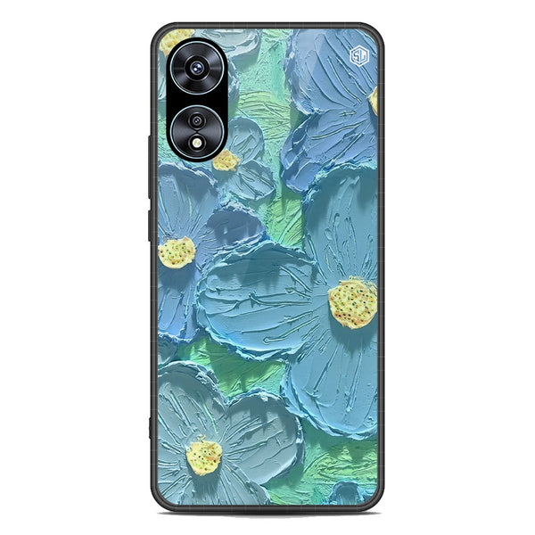 Floral Series Soft Phone Case - Premium Glass Case - Design 1 - Oppo A58 4G