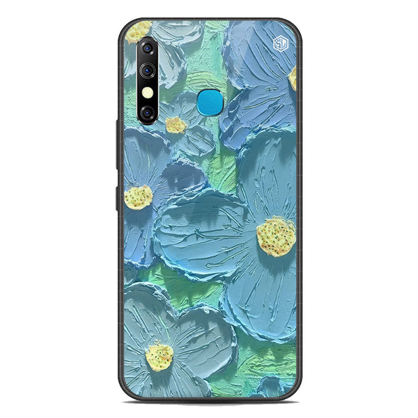 Floral Series Soft Phone Case - Premium Glass Case - Design 1 - Infinix Hot 8