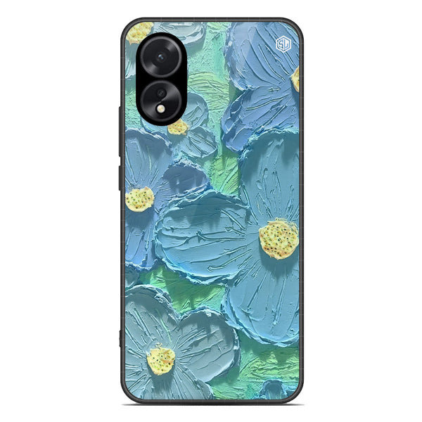 Floral Series Soft Phone Case - Premium Glass Case - Design 1 - Oppo A38