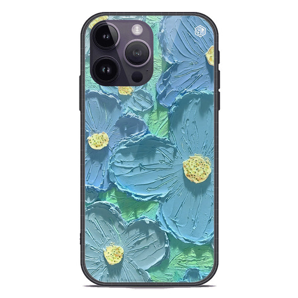 Floral Series Soft Phone Case - Premium Glass Case - Design 1 - iPhone 14 Pro