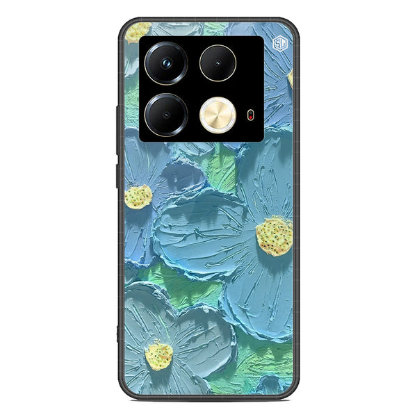 Floral Series Soft Phone Case - Premium Glass Case - Design 1 - Infinix Note 40