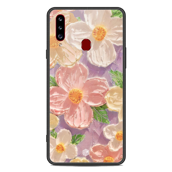 Floral Series Soft Phone Case - Premium Glass Case - Design 11 - Samsung Galaxy A20s