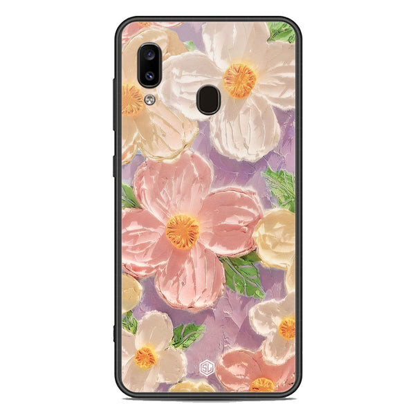 Floral Series Soft Phone Case - Premium Glass Case - Design 11 - Samsung Galaxy A20