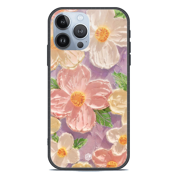 Floral Series Soft Phone Case - Premium Glass Case - Design 11 - iPhone 13 Pro