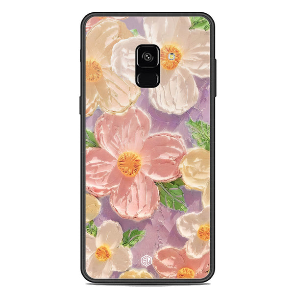 Floral Series Soft Phone Case - Premium Glass Case - Design 11 - Samsung Galaxy A8 2018