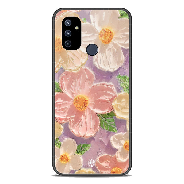 Floral Series Soft Phone Case - Premium Glass Case - Design 11 - OnePlus Nord N100