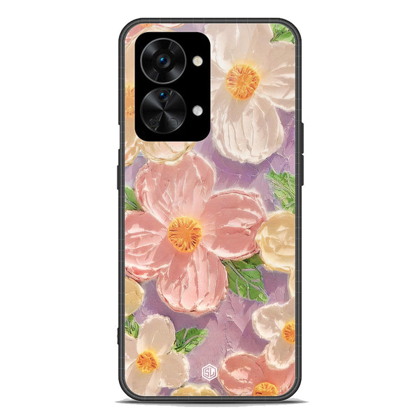 Floral Series Soft Phone Case - Premium Glass Case - Design 11 - OnePlus Nord 2T