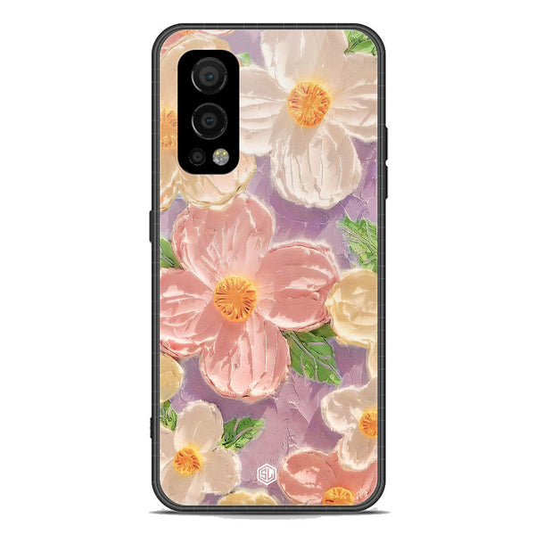 Floral Series Soft Phone Case - Premium Glass Case - Design 11 - OnePlus Nord 2