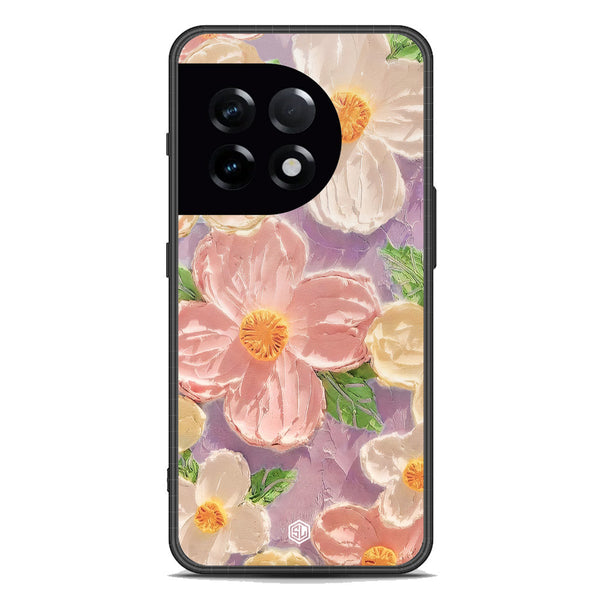 Floral Series Soft Phone Case - Premium Glass Case - Design 11 - OnePlus Ace 2