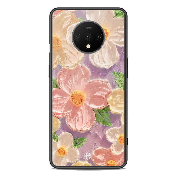 Floral Series Soft Phone Case - Premium Glass Case - Design 11 - OnePlus 7T