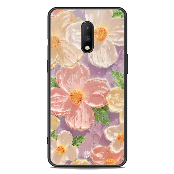 Floral Series Soft Phone Case - Premium Glass Case - Design 11 - OnePlus 7