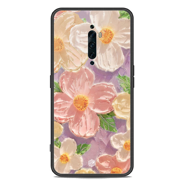 Floral Series Soft Phone Case - Premium Glass Case - Design 11 - Oppo Reno 2F