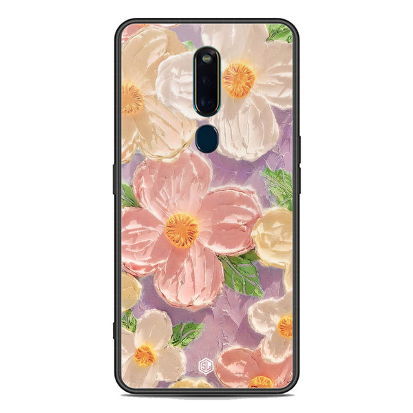 Floral Series Soft Phone Case - Premium Glass Case - Design 11 - Oppo R19