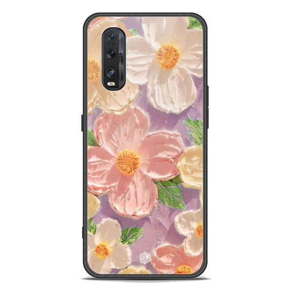 Floral Series Soft Phone Case - Premium Glass Case - Design 11 - Oppo Find X2