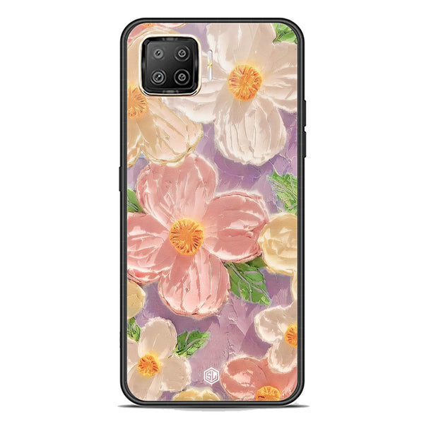 Floral Series Soft Phone Case - Premium Glass Case - Design 11 - Oppo F17 Pro