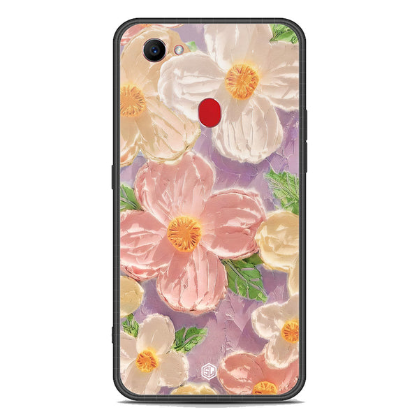 Floral Series Soft Phone Case - Premium Glass Case - Design 11 - Oppo F7