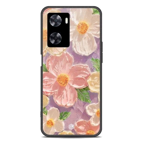 Floral Series Soft Phone Case - Premium Glass Case - Design 11 - Oppo A77 4G