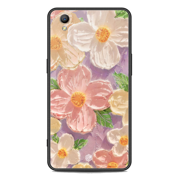 Floral Series Soft Phone Case - Premium Glass Case - Design 11 - Oppo A37