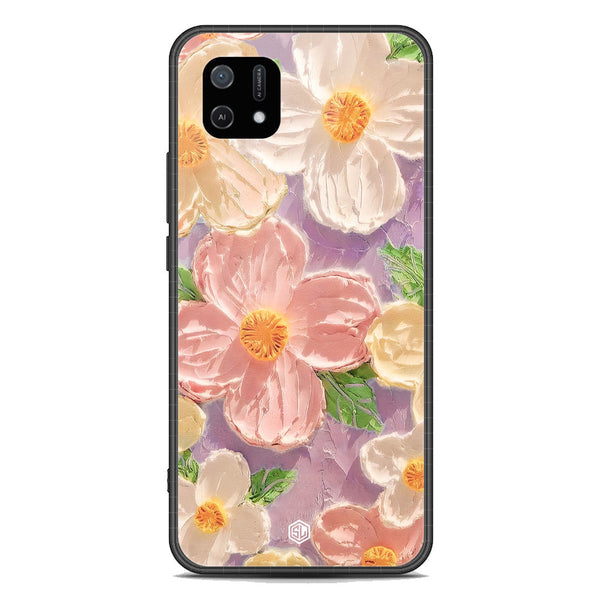 Floral Series Soft Phone Case - Premium Glass Case - Design 11 - Oppo A16K