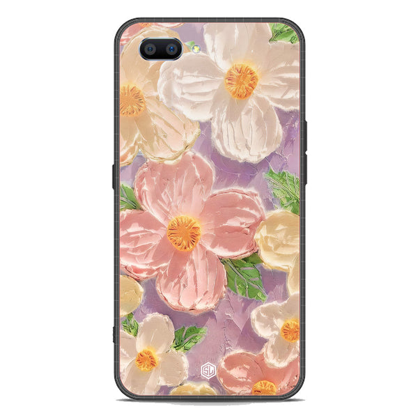 Floral Series Soft Phone Case - Premium Glass Case - Design 11 - Oppo A12e