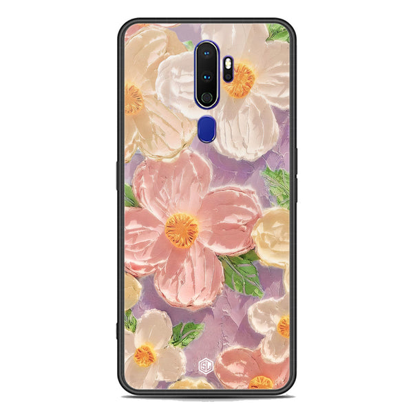 Floral Series Soft Phone Case - Premium Glass Case - Design 11 - Oppo A9 2020