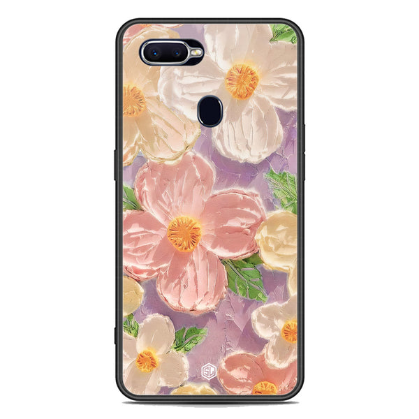 Floral Series Soft Phone Case - Premium Glass Case - Design 11 - Oppo A7x