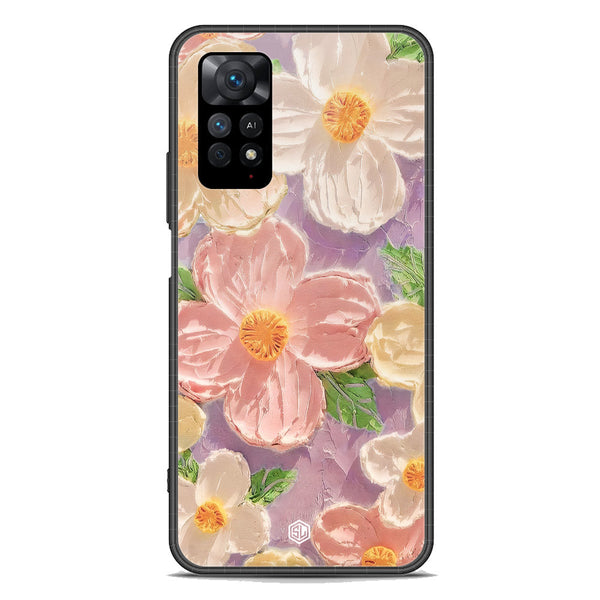 Floral Series Soft Phone Case - Premium Glass Case - Design 11 - Xiaomi Redmi Note 11