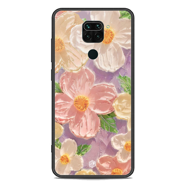 Floral Series Soft Phone Case - Premium Glass Case - Design 11 - Xiaomi Redmi Note 9